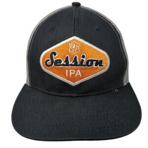 Session IPA Snapback Trucker Hat Black One Size Embroidered Brewery Branding Co.